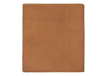 Image de Couverture basic en tricot 150 x 100 cm, caramel